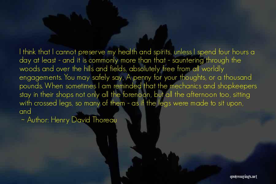 Having Too Many Thoughts Quotes By Henry David Thoreau