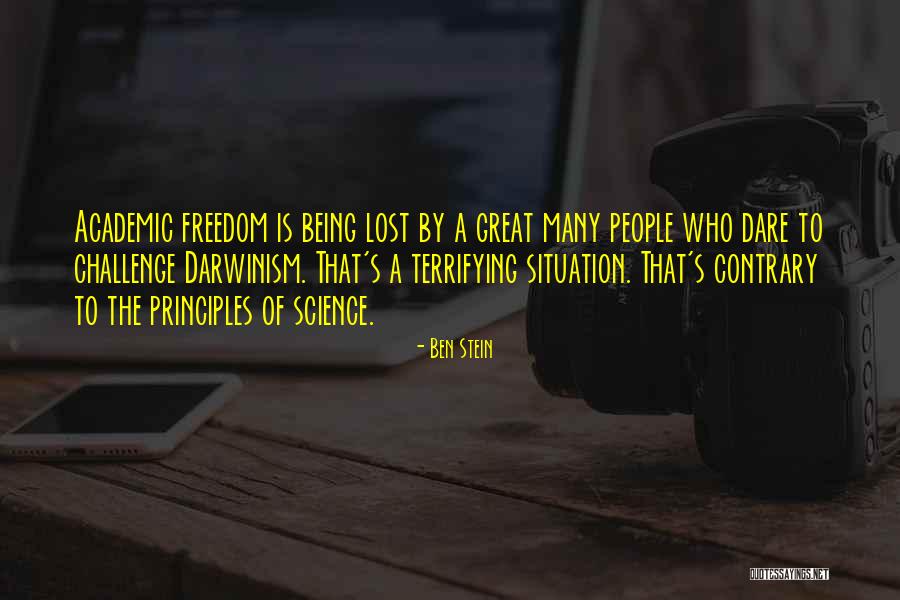 Having Too Much Freedom Quotes By Ben Stein Having Too Much Freedom Quotes By Ben Stein