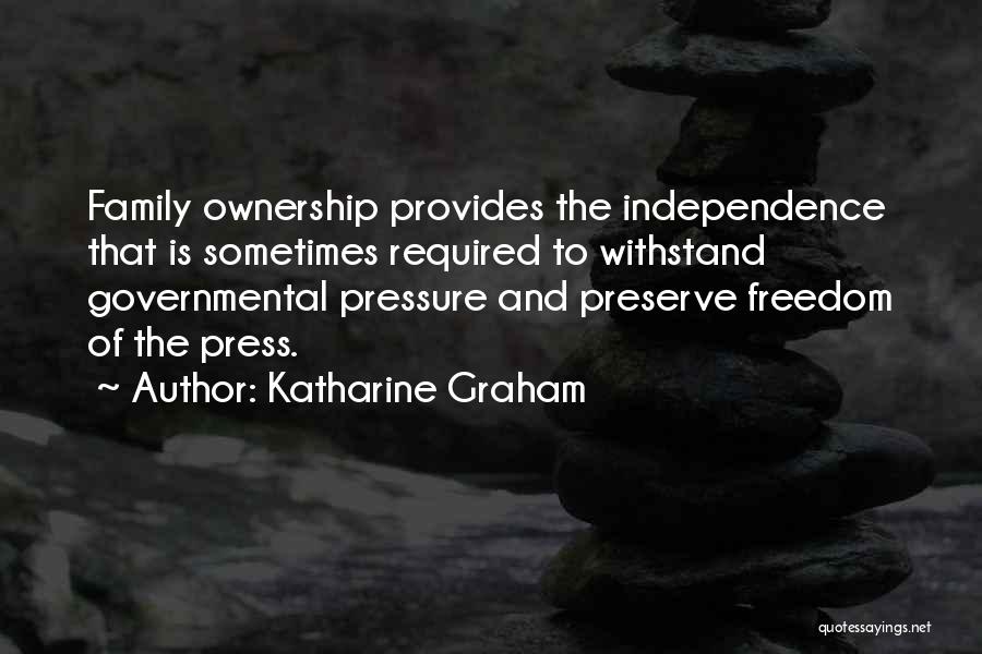 Having Too Much Pressure Quotes By Katharine Graham