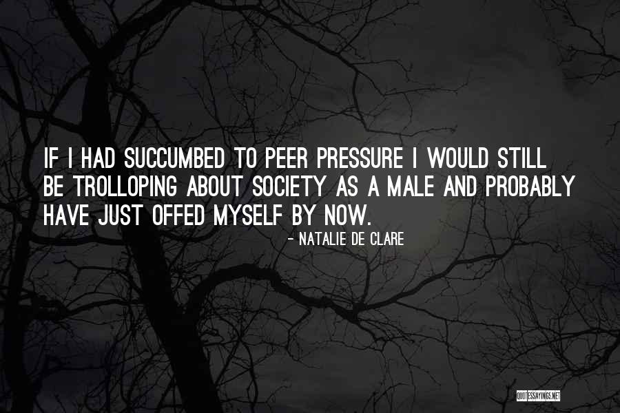 Having Too Much Pressure Quotes By Natalie De Clare