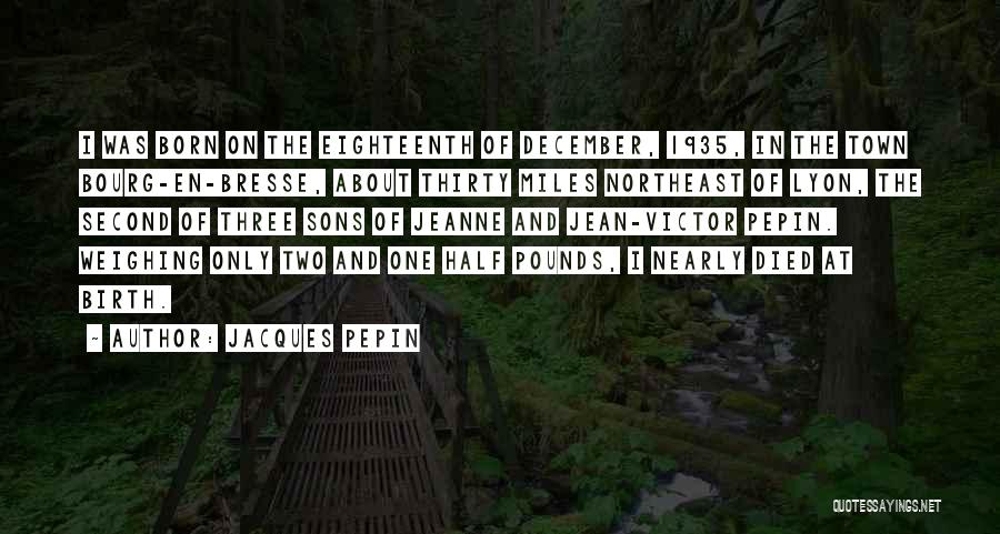 Having Two Sons Quotes By Jacques Pepin