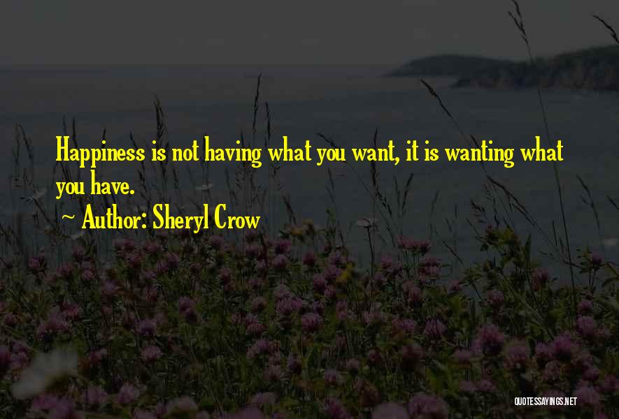 Having What You Want Quotes By Sheryl Crow