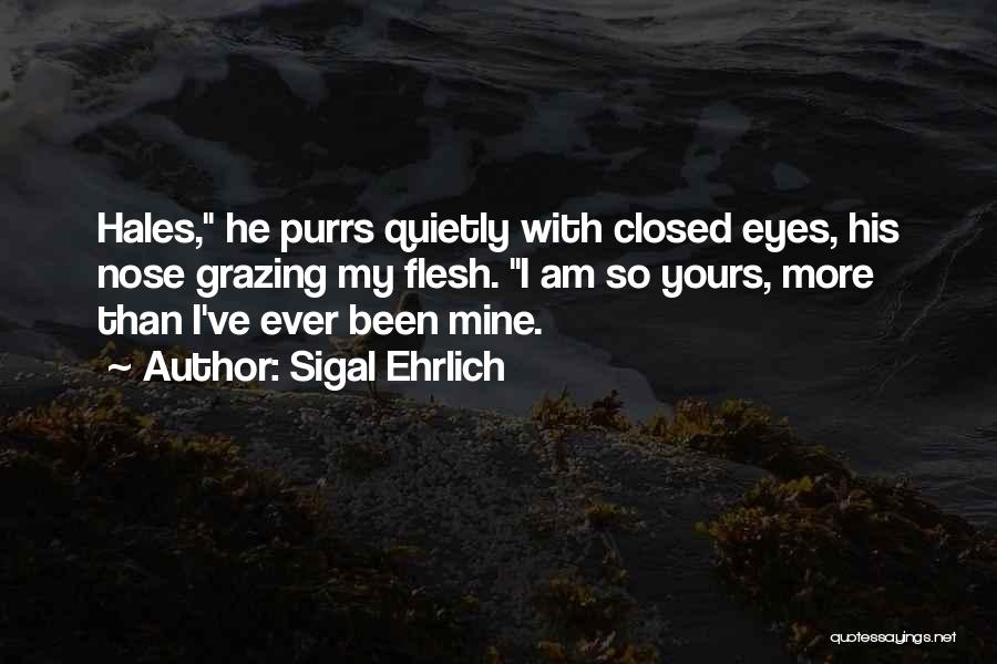 Having Your Eyes Closed Quotes By Sigal Ehrlich