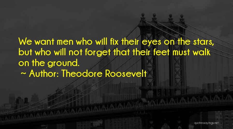 Having Your Feet On The Ground Quotes By Theodore Roosevelt