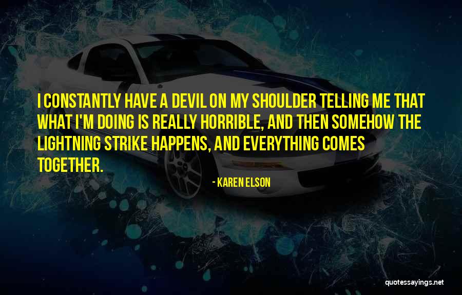 Hawashin Quotes By Karen Elson Hawashin Quotes By Karen Elson