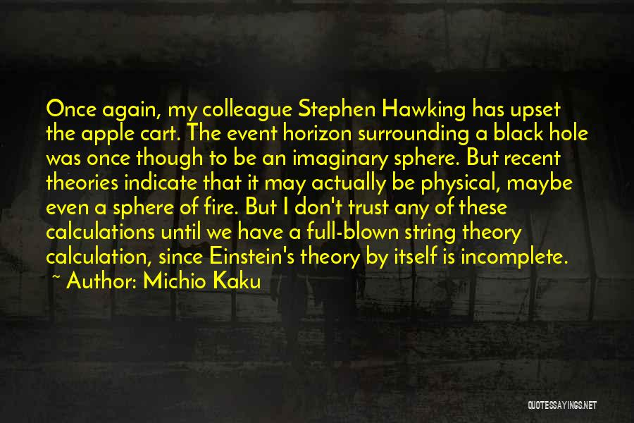 Hawking Quotes By Michio Kaku