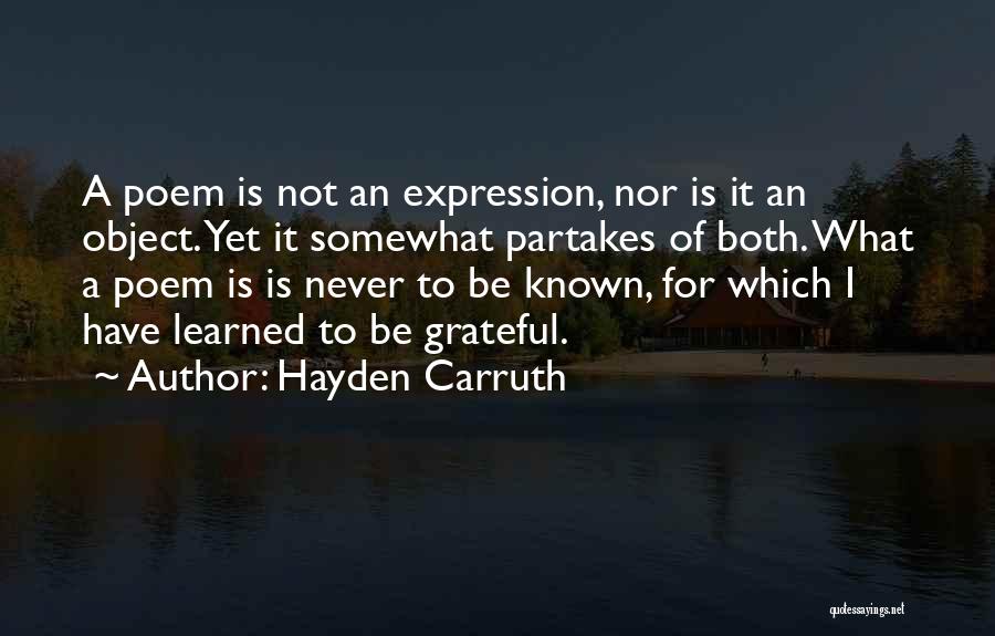 Hayden Carruth Quotes 1387512