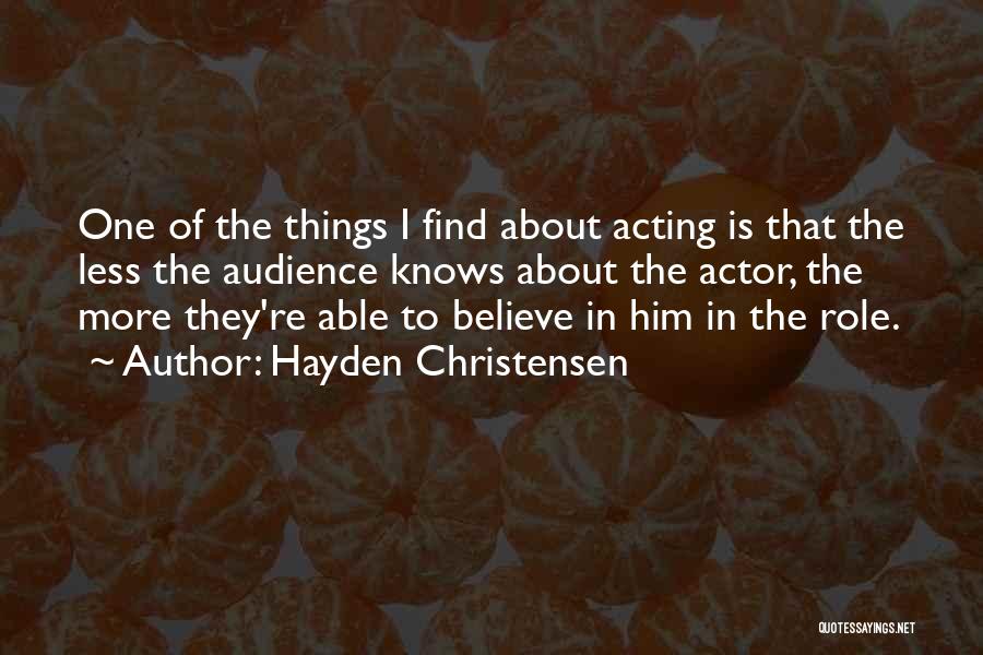 Hayden Christensen Quotes 2087927