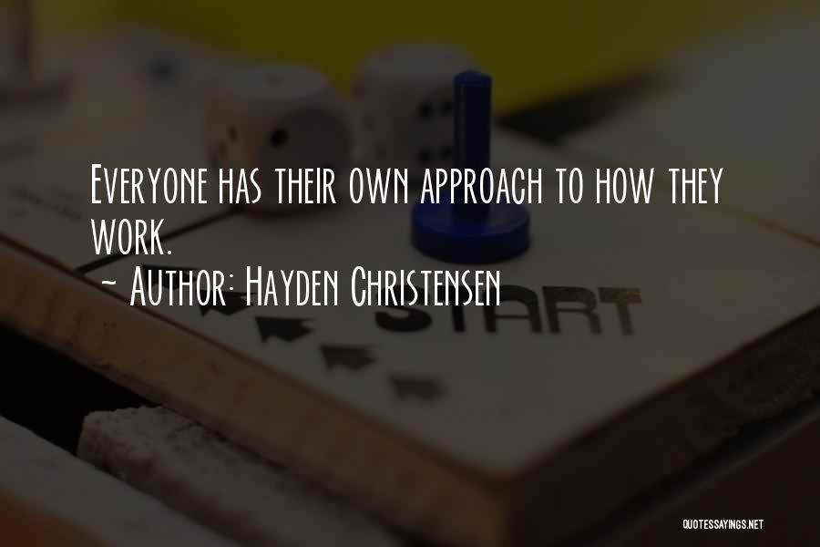 Hayden Quotes By Hayden Christensen