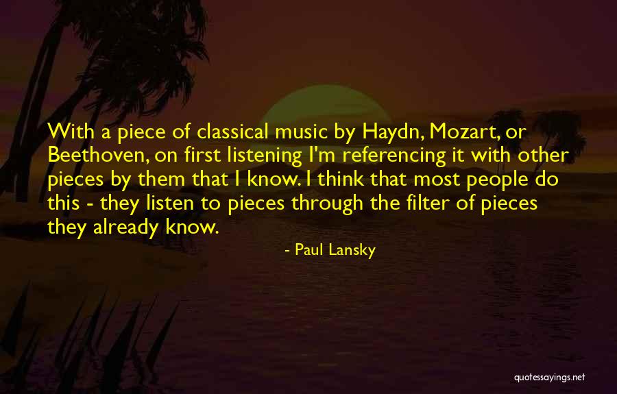 Haydn Music Quotes By Paul Lansky Haydn Music Quotes By Paul Lansky