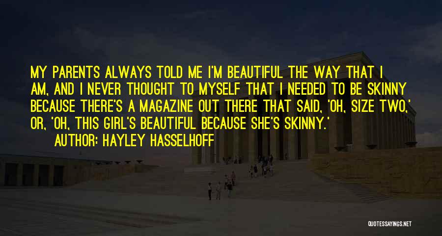 Hayley Hasselhoff Quotes 850774