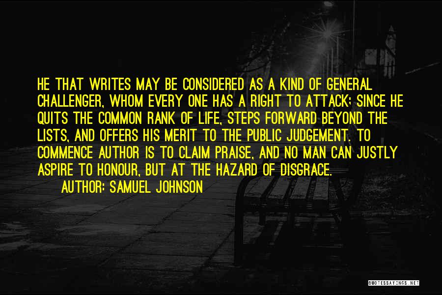 Hazards Quotes By Samuel Johnson