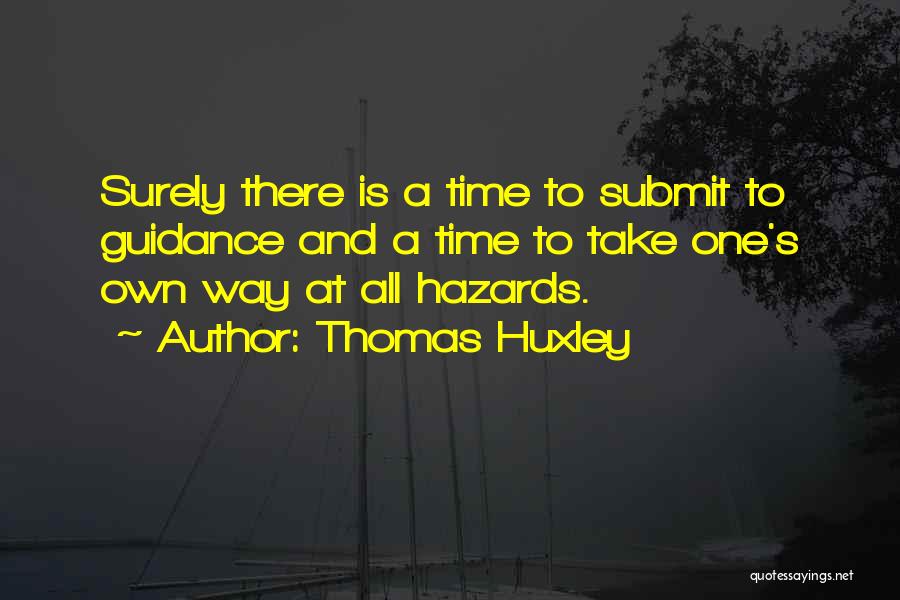 Hazards Quotes By Thomas Huxley