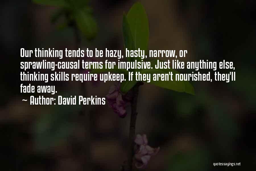 Hazy Quotes By David Perkins