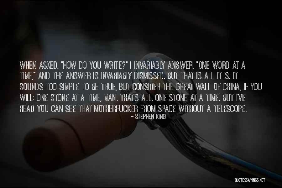 He Asked For Space Quotes By Stephen King He Asked For Space Quotes By Stephen King