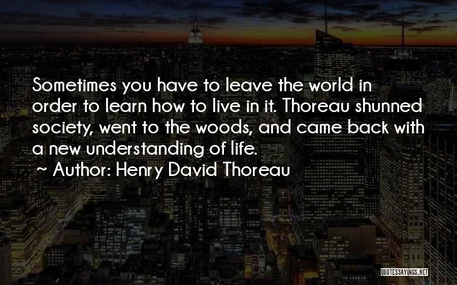 He Came Back Into My Life Quotes By Henry David Thoreau