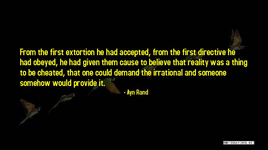He Cheated Quotes By Ayn Rand He Cheated Quotes By Ayn Rand