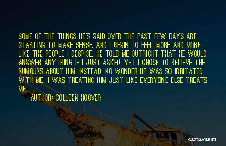 He Chose Me Quotes By Colleen Hoover