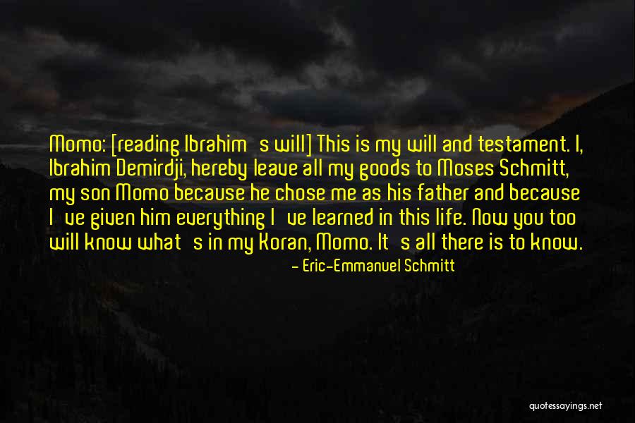 He Chose You Quotes By Eric-Emmanuel Schmitt