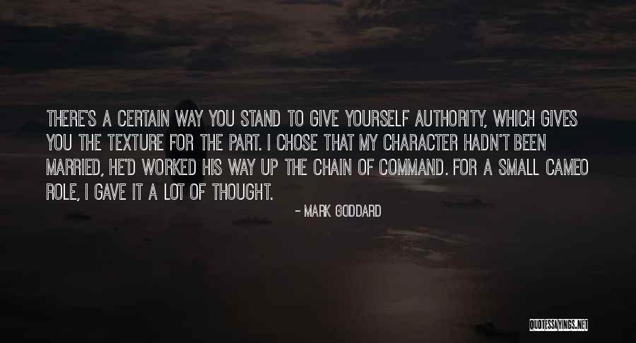 He Chose You Quotes By Mark Goddard