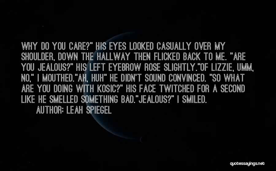 He Didn't Care Quotes By Leah Spiegel