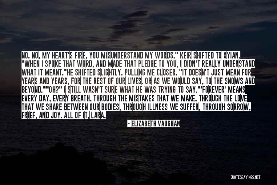 He Doesn't Really Love You Quotes By Elizabeth Vaughan