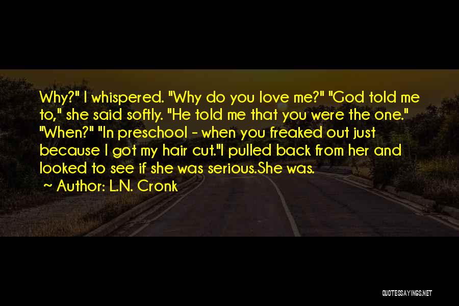 He Got My Back Quotes By L.N. Cronk