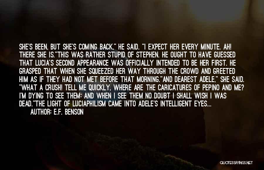 He Has A Crush On Me Quotes By E.F. Benson
