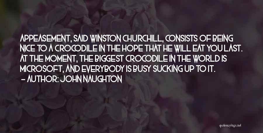 He Is Busy Quotes By John Naughton