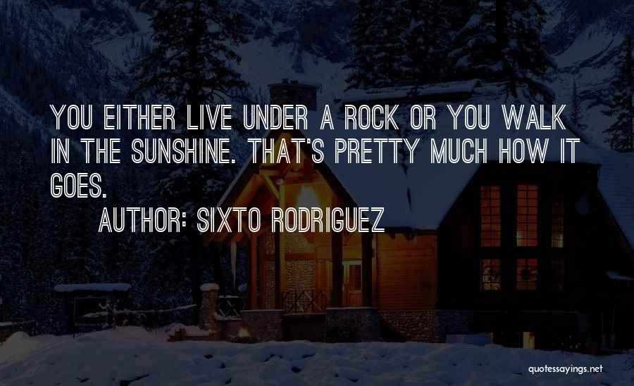 He Is My Sunshine Quotes By Sixto Rodriguez