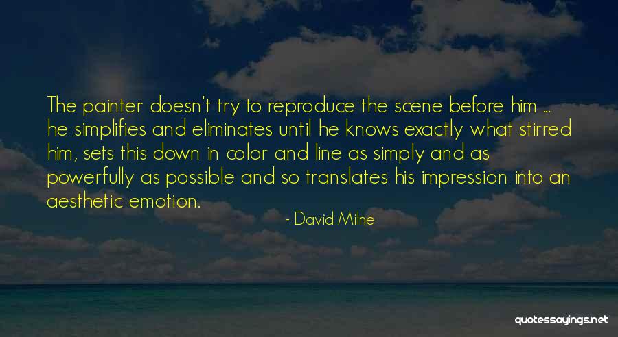 He Knows Me Too Well Quotes By David Milne