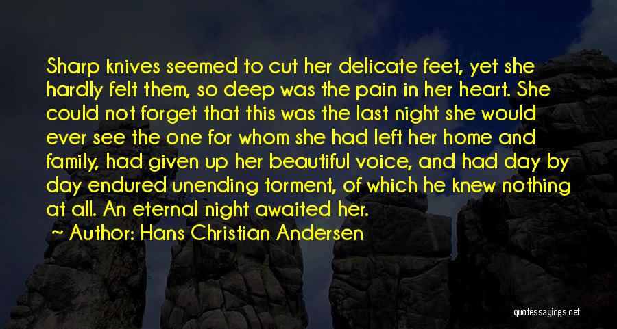 He Left Her Quotes By Hans Christian Andersen