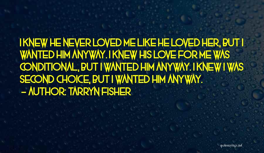 He Never Loved Me Quotes By Tarryn Fisher