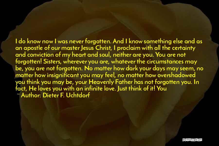 He Never Loved You Quotes By Dieter F. Uchtdorf