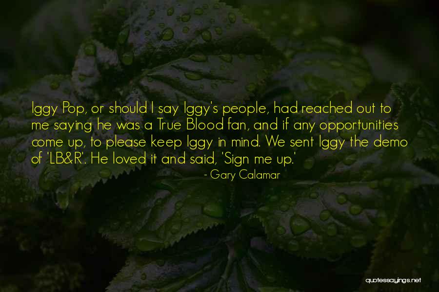 He Said He Loved Me Quotes By Gary Calamar