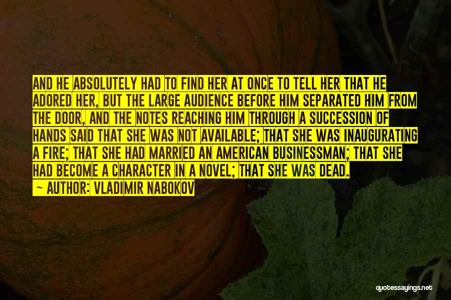 He Said To Her Quotes By Vladimir Nabokov