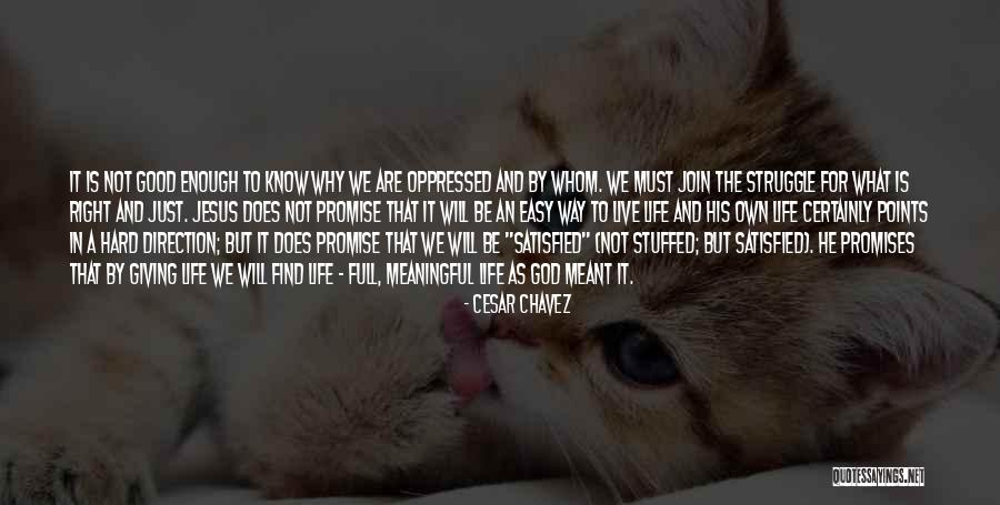 He Satisfied His Life Quotes By Cesar Chavez He Satisfied His Life Quotes By Cesar Chavez