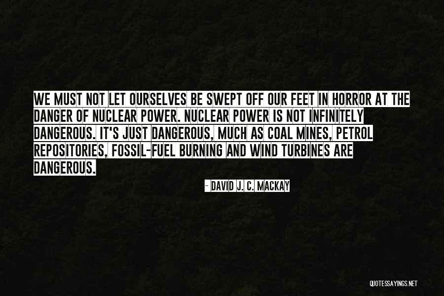 He Swept Me Off My Feet Quotes By David J. C. MacKay