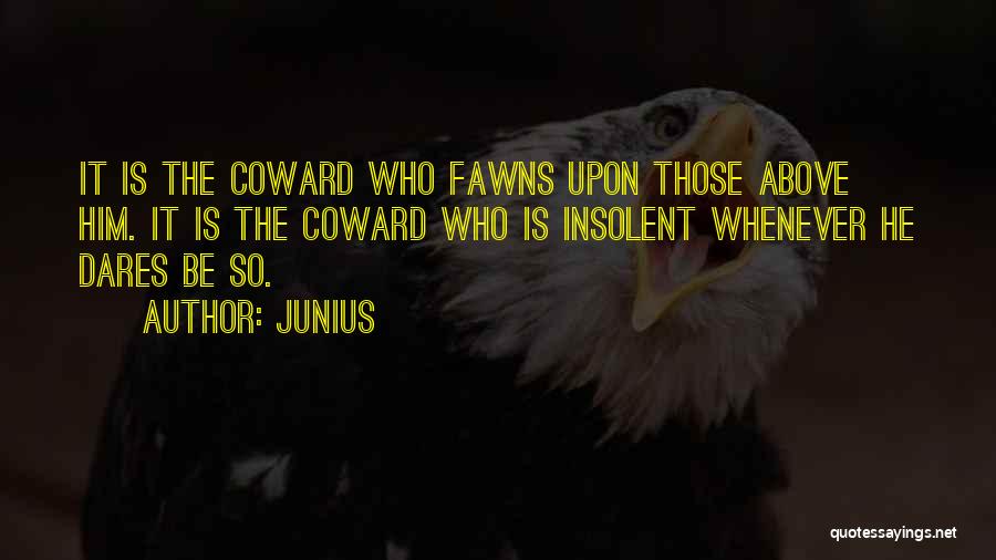 He Who Dares Quotes By Junius