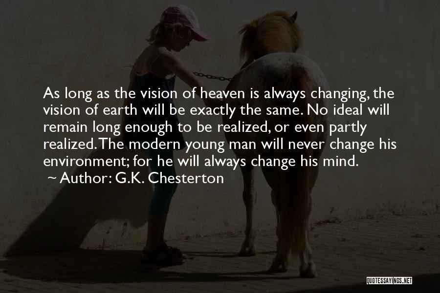 He Will Never Change Quotes By G.K. Chesterton