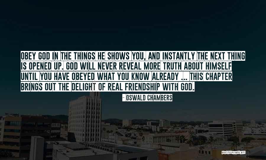 He Will Never Know Quotes By Oswald Chambers