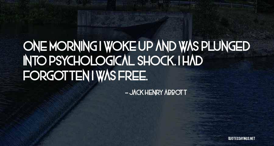 He Woke Me Up This Morning Quotes By Jack Henry Abbott