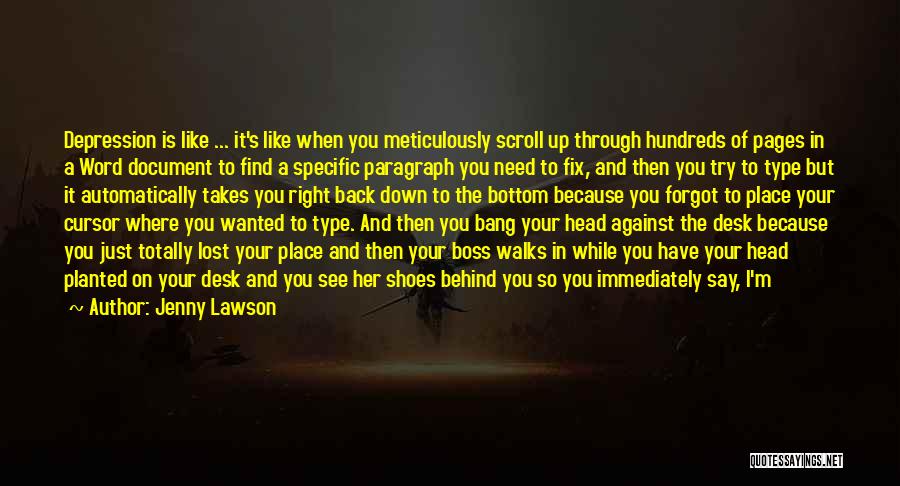 Head Banging Quotes By Jenny Lawson