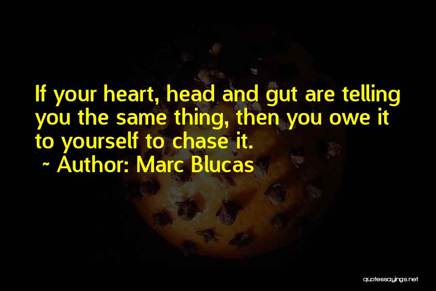 Head Heart And Guts Quotes By Marc Blucas