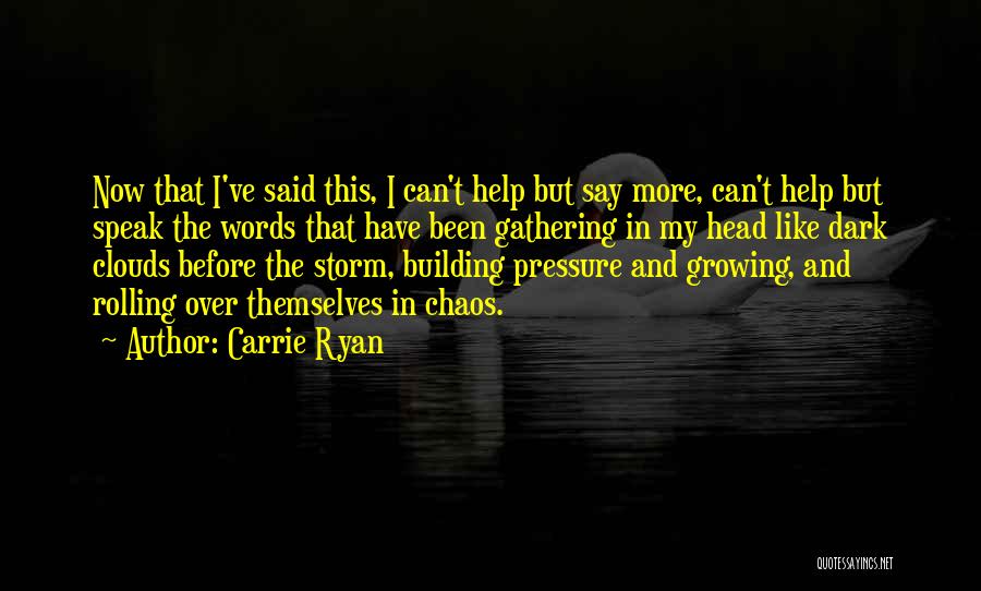 Head In Clouds Quotes By Carrie Ryan