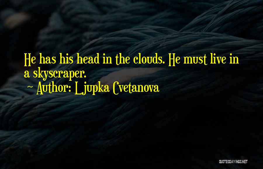 Head In Clouds Quotes By Ljupka Cvetanova