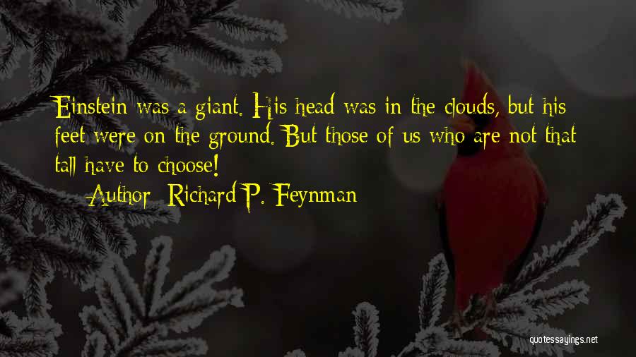 Head In The Clouds Quotes By Richard P. Feynman