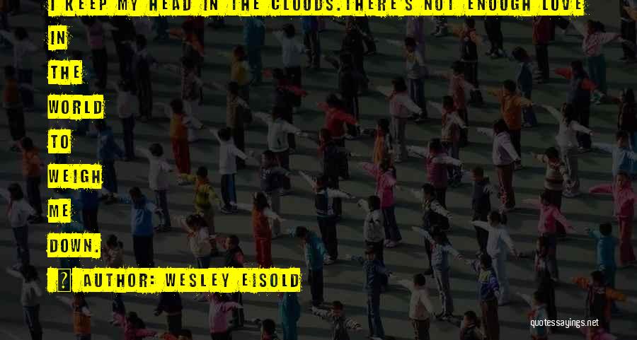 Head In The Clouds Quotes By Wesley Eisold