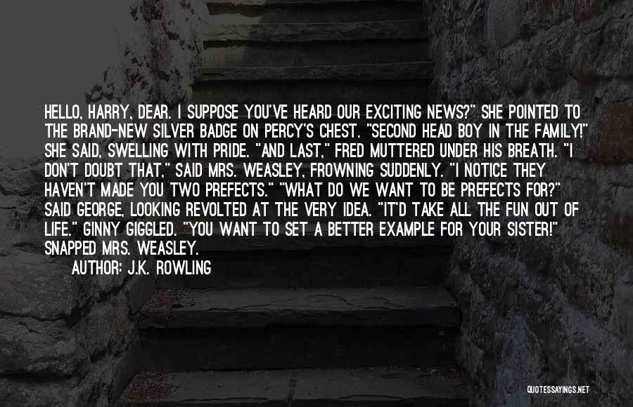 Head On Your Chest Quotes By J.K. Rowling