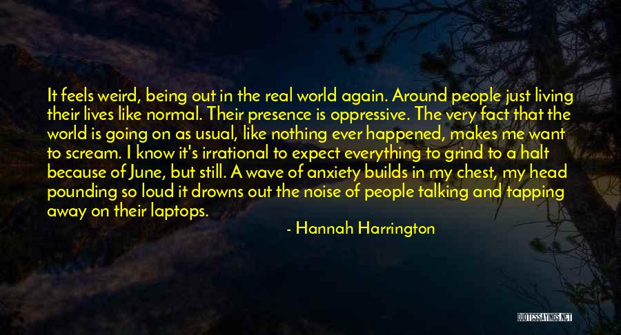 Head Pounding Quotes By Hannah Harrington